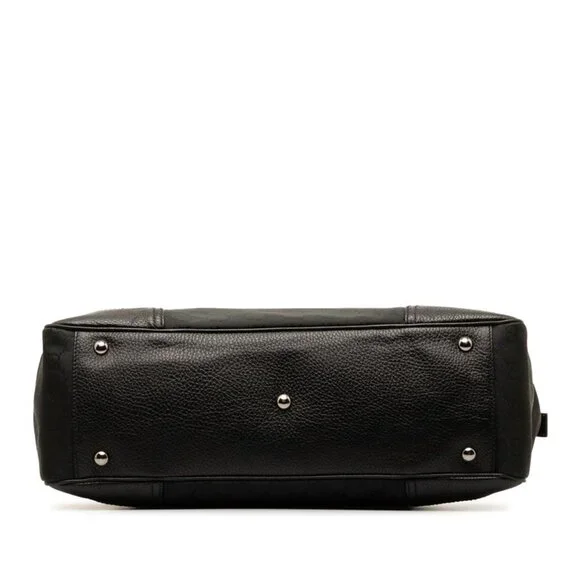 GUCCI Black Leather Tote Bag - Picture 4 of 9